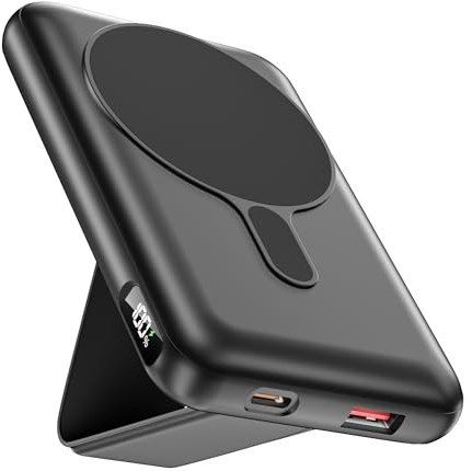 Power Bank Magnetico 20000mAh, PD 22.5W USB C Bateria Externa Carga Rapida con 15W Carga inalámbrica, Pantalla LED, Bateria Portatil Inalambrica para iPhone 17/16/15/14/13/12 Series
