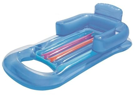 Whoasyst Water Hammock Pool Air Mattress With Handrail Inflatable Float Water Bed Loungers Chair Floatie Toy Swimming Pool Mattress
