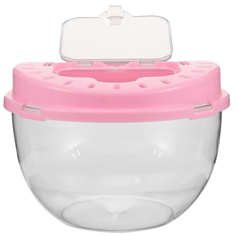 LALAFINA Kleintier Käfig Tragbar Hamster Transportbox Outdoor Haustier Käfig Sicheres Gehege Für Reisen Und Ausflüge Kleine Nager Haustierkäfig Kunststoff Box