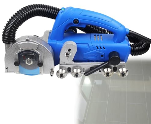 XNXYSMKJ Herramienta Eléctrica para Quitar Lechada, Máquina Removedora de Lechada de Baldosas con Dispositivo Automático de Soplado de Agua para Limpiar la Lechada Entre Baldosas
