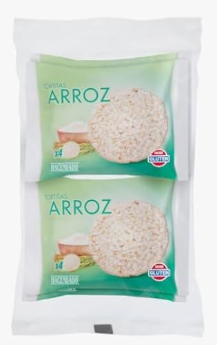 Tortitas de Arroz, Senza Glutine, 98% Riso, 124g, Pack 5