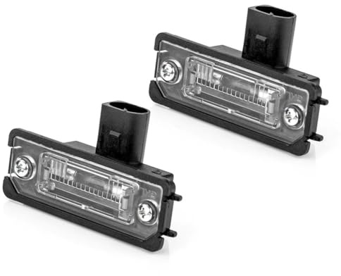 Hebstw Kennzeichenbeleuchtung Halogen Set mit 2 Lampen kompatibel mit Volkswagen Golf IV Polo Phaeton, Nummernschildleuchte Ersatzteil OE 1J6943021B