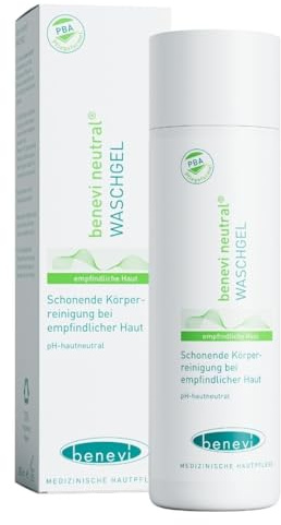benevi Waschgel 200 ml für empfindliche trockene und zu Neurodermitis neigende Haut: Das seifenfreie Wasch- und Duschgel ist frei von Duftstoffen und reinigt die Haut mit besonders milden Tensiden