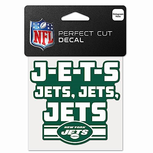 Wincraft NFL Perfect Cut 10x10cm Aufkleber New York Jets SLOGAN