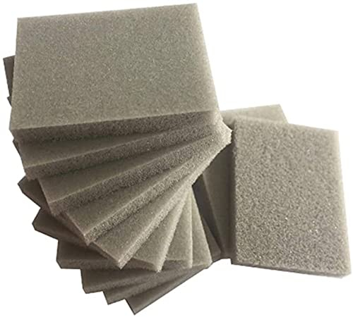 T&F Abrasive Blocks | Sanding Foam Sponge | 10 Blocks | Abrasive Sanding Pads with Wet and Dry Fine Grits 500-600# | Double Sided Sanding and Polishing All Purpose Sandpaper