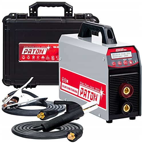 PATON PRO-200 Soudeur à électrode 3 en 1 MMA TIG, 200A, inverter 230V, fonction pulsée, Soudeur numérique professionnel, TIG et électrode, garantie 5 ans