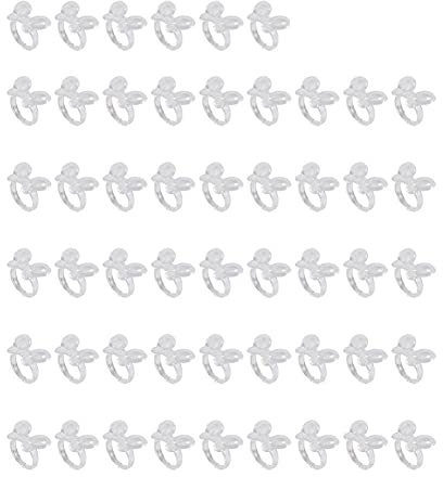 50PCS Butterfly Clear Nail Practice Tips UV Gel Polish Display DIY Style Fake Tips Manicure Makeup Tool for Nail Art Chart Design