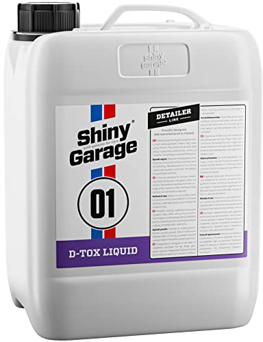 Shiny Garage Flugrostentferner Auto “D-Tox Liquid” 5 Liter - Für leichte Verschmutzungen - Rostentferner Auto - Rost Entfernen - Felgenpflege - Flugrost Entferner Für Auto
