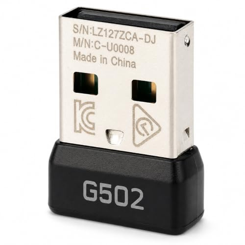 Cuifati USB-Dongle-Maus-Empfänger-Adapter Ersatz für Wireless Mouse, 2,4 GHz Wireless Stabiles Signal, Kleiner Tragbarer USB-Empfänger-Gaming-Maus-Adapter