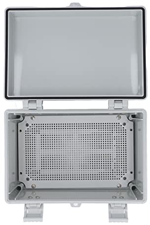 Elektrisk Kopplingsdosa Grå Gångjärnskåpa ABS Infälld Kopplingslådor IP67 Vattentät Elektrisk Projektbox för Utomhusbruk 300 X 200 X 170 Mm