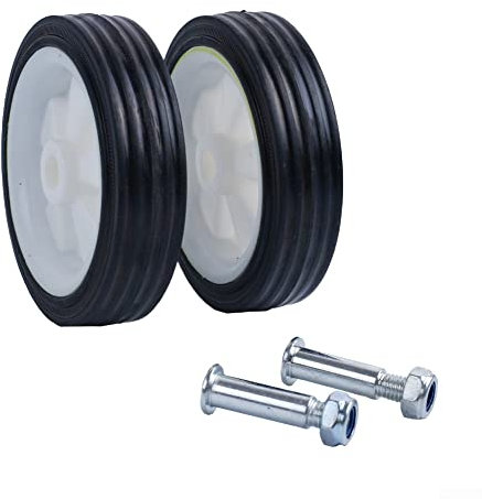 Emiif 2Pcs Caster Wheels Air Compressor Accessories 5-6In Shock Absorption Non-Slip Silent For Air Compressor