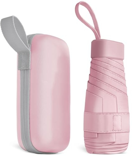 Aolso Parapluie de Voyage Capsule Mini Portable et Compact pour Hommes et Femmes, Coupe-Vent à 8 Nervures