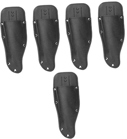 BESPORTBLE 5piezas Funda De Tijeras De Jardinería De Cuero Sintético Cubierta Para Podadoras y Tijeras De Planta Organizador Compacto y Resistente Para Uso Exteriores
