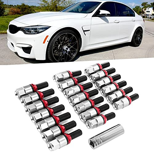 20Pcs Wheel Lug Bolts, Stud Tuner Style Wheel Screw Nuts, M14x1.25 Thread Fit for M3 F80 M2 F22/F23, Wheel Tire Lug Nuts Tire Repair Tools (#3)
