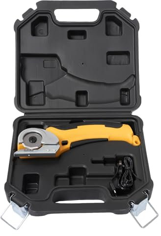 Kartonschneider 170W 300rpm Elektrische Schere 2000mAh Elektrischer Industrieller Stoffschneider 30mm Schnittdicke Akku-Universalschneider 39mm Klingen-Durchmesser