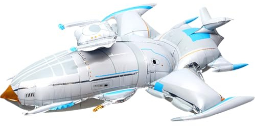 Ovanda XXL Flugzeug Folienballon,Flugzeug Helium Ballons,Weltraum Luftballons,Große Spiel für Kinder Jungen Mädchen,Aufblas Airplane,Helium Ballon Aufblasbares Airplane Spielzeug,Weltraumpartys Deko