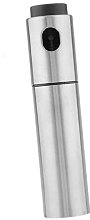 Healifty Pulverizador de Aceite Inoxidable Portátil para Vinagre y Otros Spray de Nebulización Fina Color Plateado para Aceite de de Limpiar y Ahorrar