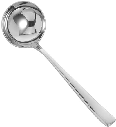 Ciieeo Louche Petite Acier Inoxydable avec Bec Verseur Cuillère à Sauce et Jus Ustensile de Cuisine pour Service Précis de Soupes et Ragoûts