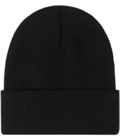 Children's Winter Thermal Hat Kids Black Beanie Warm Lightweight Stretchy Autumn for Boys Girls, Ages Approx. 3 to 6 Years (UK, Age, 3 Years, 6 Years, Pack of 1 (Black))