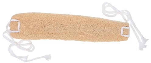 VILLCASE Esponja Vegetal Natural de Lufa para Baño Exfoliante Corporal Beige Estropajo para Espalda y Cuerpo Esponja de Lufa para Ducha Limpieza y Cuidado Personal