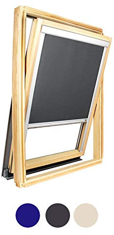 Avosdim, Verdunkelungsrollo für ähnliche und kompatible Vélux-Dachfenster, für MK08, Anthrazitgrau