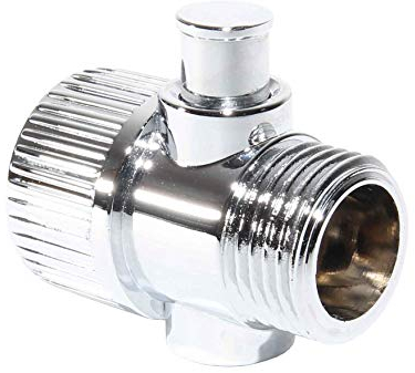 Lowenergie Shower Flow Stop Valve – Water-Saving Shut-Off Tap for Boats, Caravans, Motorhomes & Homes, Easy Twist Control, Eco-Friendly, Durable Chrome Finish