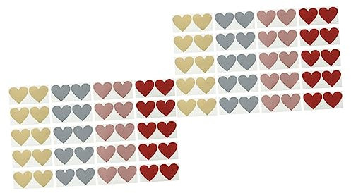 SHINEOFI 40 Blätter Kratzbeschichtete Aufkleber Aufkleber-Etiketten runde Aufkleber Siegel Aufkleber Herz kratzen spaß scheckheft Aufkleber abkratzen Aufkleberetiketten selber machen Papier
