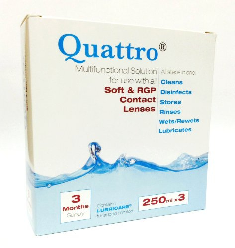 Quattro Multifunctional Contact lens solution 3 Month Pack
