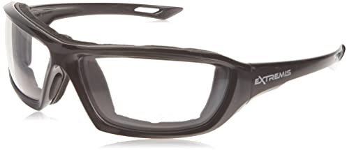 Radians XT1-11 Extremis Full Black Frame Safety Glasses with Clear Anti-Fog Lens