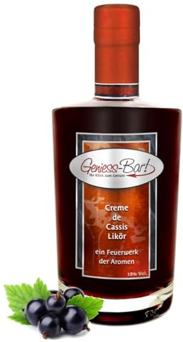 Creme de Cassis Likör 0,5 L für Kir Royal Feuerwerk der Aromen! 18% Vol