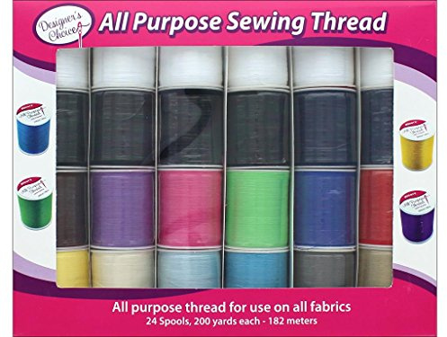 Allary Designer's Choice All Purpose Sewing Thread 24pc - Assorted Colors