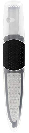 Luxpresso Zesteur 4 en 1, râpe zesteur, coupe-fil, couteau à ciseler, couteau à tailler, lames en acier inoxydable, noir