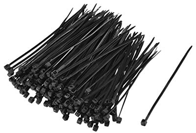 sourcing map Câble Serrage Collier 80mmx1.8mm Autobloquant Nylon Attache Enveloppes Noir 300pcs