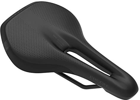 Ergon – SMC Sport Gel Fahrradsattel | MTB Comfort | Frauen | Medium/Large | Stealth Schwarz