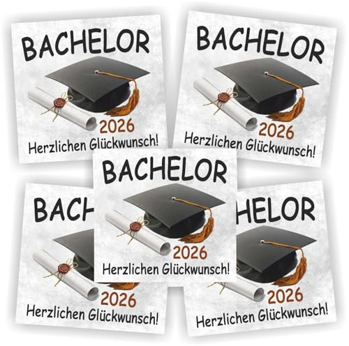 Play-Too 5 Aufkleber Flaschenetikett Bachelor 2026