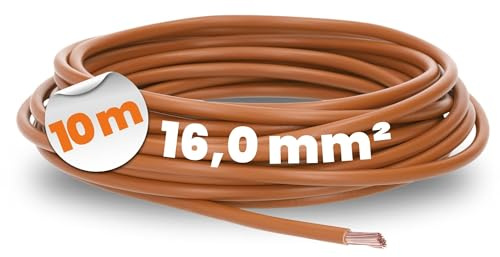 Lapp 10m H07V-K 16,0 mm² braun - Aderleitung flexibel - PVC-Einzelader | Verdrahtungsleitung als feindrahtige Litze 16mm2 - Kupferlitze für Schaltanlagen, Verteilungen & trockene Räume