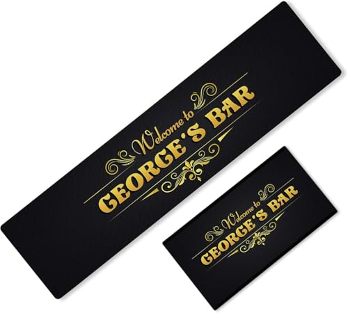 Daily Gifts Personalised Any Text Beer Mat Label Bar Runner Ideal Home Pub Cafe Occasion 56 (46x23cm)