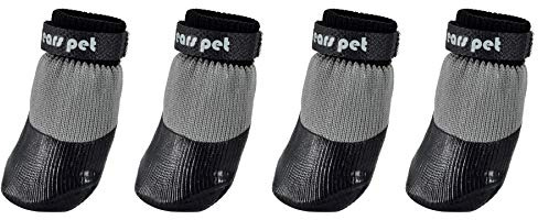 Avaner Protenschutz 4pcs wasserdicht mit Anti-rutsch Sole Hundeschuhe für Indoor & Outdoor Sport (XL)