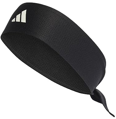 adidas Unisex AEROREADY Tennis Tie Band, Black/White, M