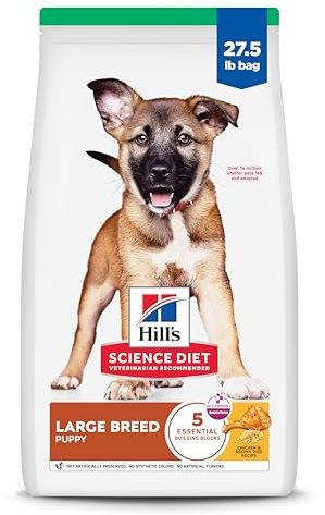 Hill's Science Diet Puppy Large Breed Dry Dog Food, Chicken & Brown Rice, 27.5 lb. Bag