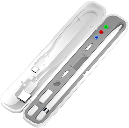 YINVA pencil case for Apple Pencil 2nd Generation/1st Generation, pencil holder, storage box, design for iPad accessories (gray)
