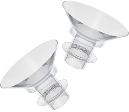 KOMBIUDA Inserti Flangia in Silicone per Tiralatte Elettrico Indossabile, 2 Pezzi, Riduttore Calibro 13mm, Parti Sostitutive Sicure e Pratiche per Allattamento Mamma