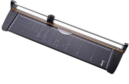 HotcoS A4-Papierschneider, robuster Papierschneider, rotierender Papierschneider, Titan-Papierschneider, Scrapbooking-Werkzeug mit automatischem Sicherheitsschutz und Seitenlineal für Bastelpapier