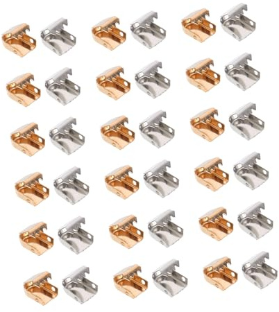 LIFKOME 200 Piezas clips de cordones sapatos shoes Clip de cordones shoe clips para zapatos sujetadores de cordones conectores de cordones conector de hebilla de cordón Acero inoxidable