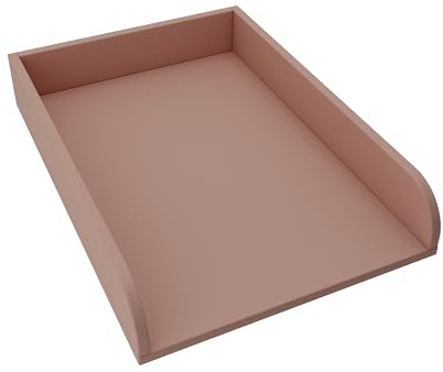 regalik Wickelaufsatz Universal für Kommoden, 72x54cm, abnehmbar, Rosa | Abnehmbar Wickelkommode Aufsatz, Wickeltischaufsatz mit Abgerundeten Frontplatten, einfache Montage, pflegeleicht