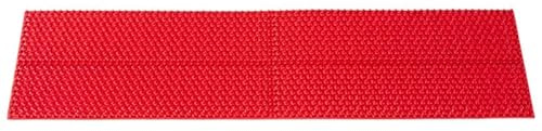 Tappetino massaggiante Quadro 5,8 Ag, tappetino originale per agopuntura e massaggio, tappetino per ricci, massaggiatore benessere per schiena, collo, tappetino relax (rosso)