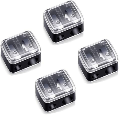 4 Stück Makeup Sharpener Anspitzer,Bleistiftspitzer,Spitzer für Kajalstifte,Kosmetikstifte,Kosmetik Bleistift Augen Make Up-Bleistiftspitzer Kosmetikspitzer,für Augenbrauenstift,Lipliner,Eyeliner