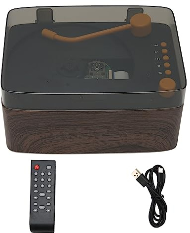 Lettore CD vintage multifunzionale, altoparlante Bluetooth HiFi ricaricabile, lettore musicale CD portatile per casa, auto e viaggi