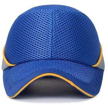 MEGAHERZ Casquette de sécurité de Style Baseball Classique, légère et Respirante, Casque de Protection Confortable pour Hommes et Femmes. (Bleu)