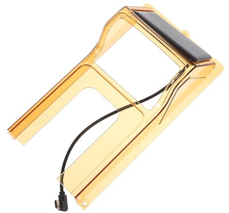 Uonlytech Cache-Sonnette Solaire Anti-Pluie en Acier Inoxydable Protection Extérieure Résistante aux Intempéries pour Sonnette Vidéo Couleur Brun Adaptée Terrasse et Patio Étanche et